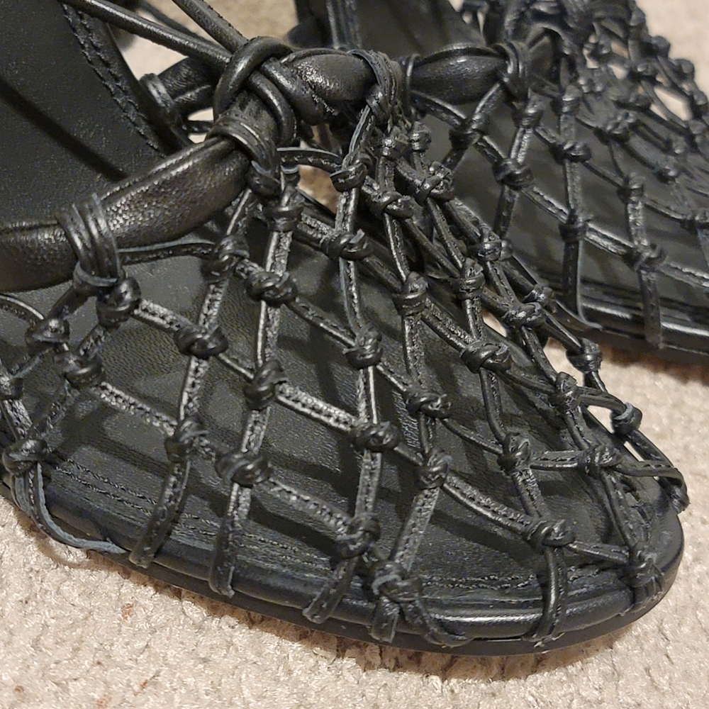 Tory Burch Helena Mesh Lace Pump Black Size 11 - Picture 8 of 12